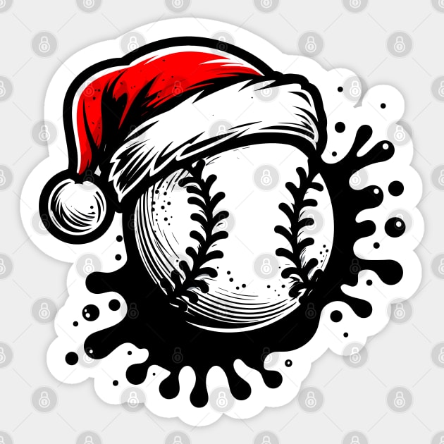 Baseball Christmas Sticker by hippohost